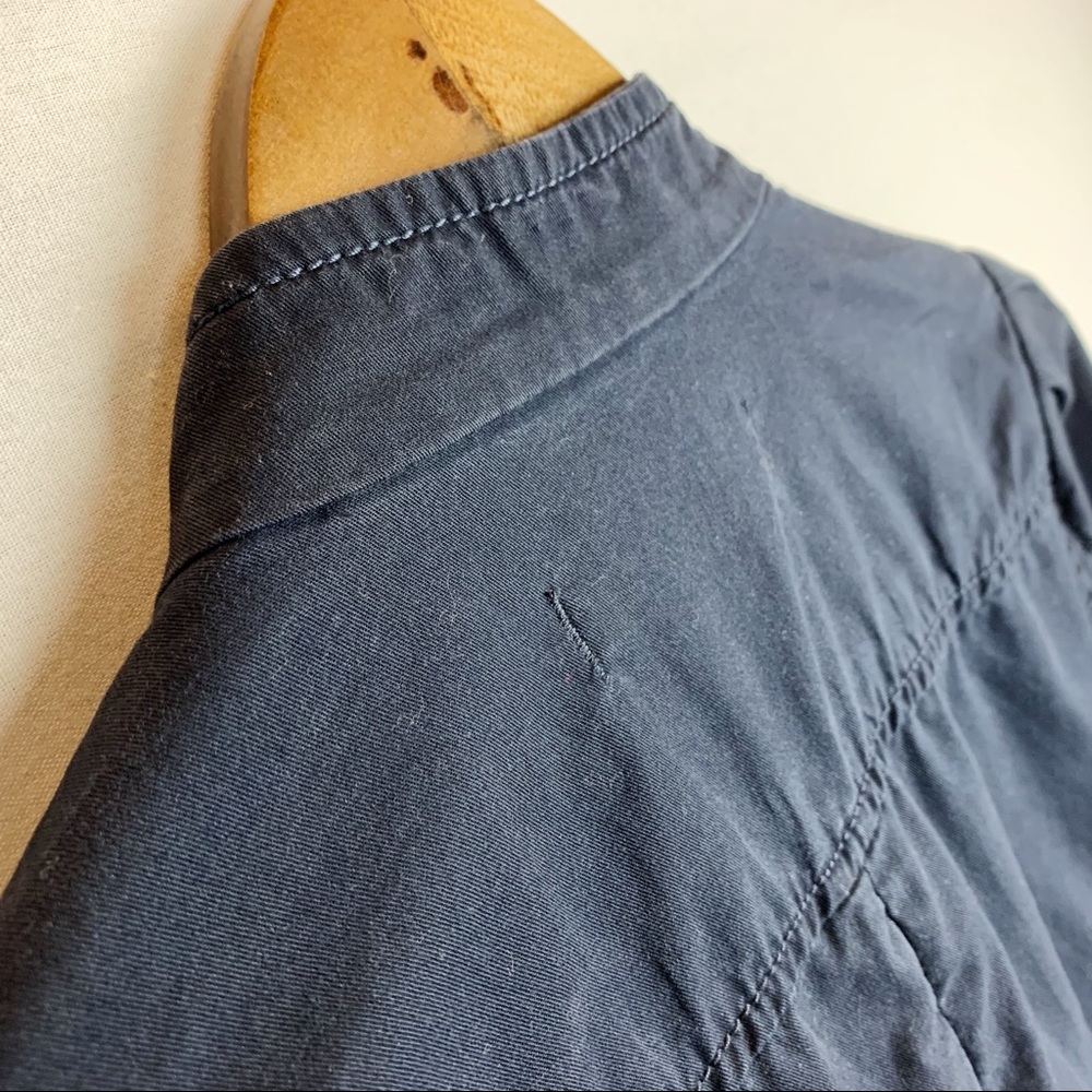 Loft Military Utility Button Ruffle Sleeve Jacket - Picture 10 of 10